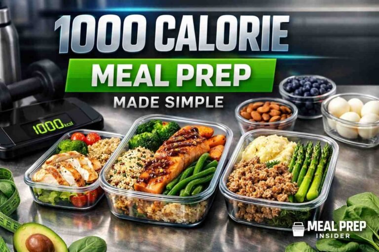 1000 Calorie Meal Prep
