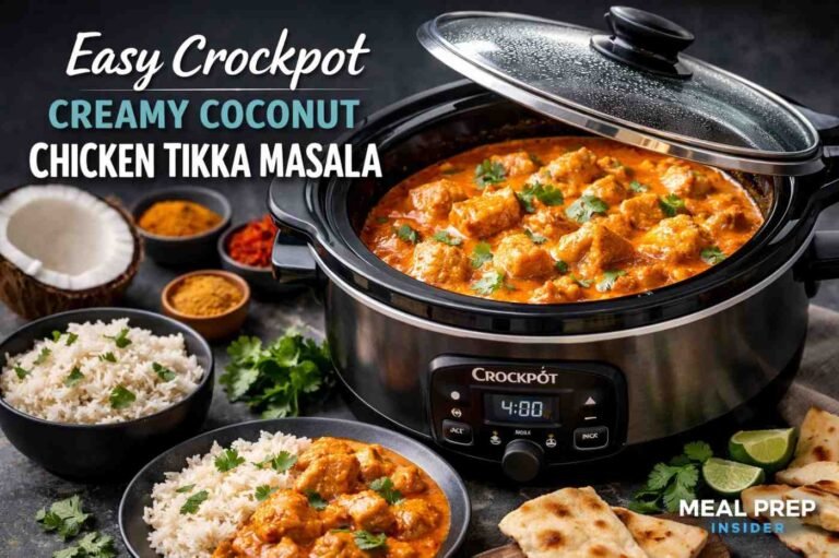 Crockpot Creamy Coconut Chicken Tikka Masala