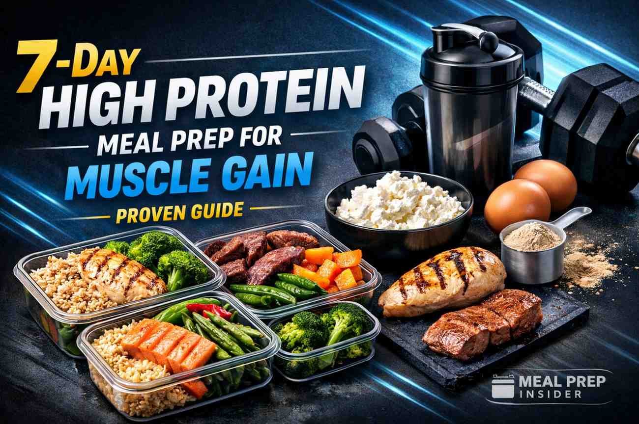 High Protein Meal Prep for Muscle Gain