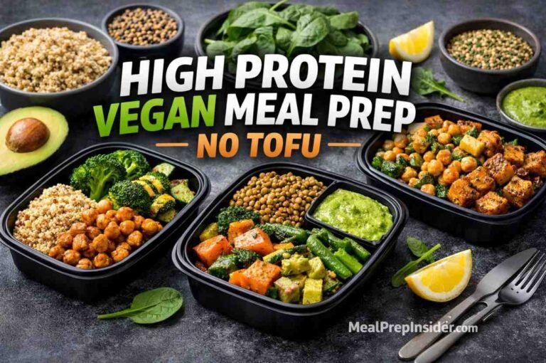 High Protein Vegan Meal Prep No Tofu