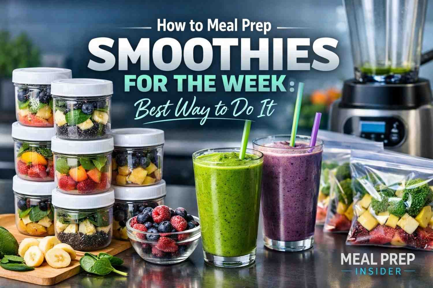 How to Meal Prep Smoothies