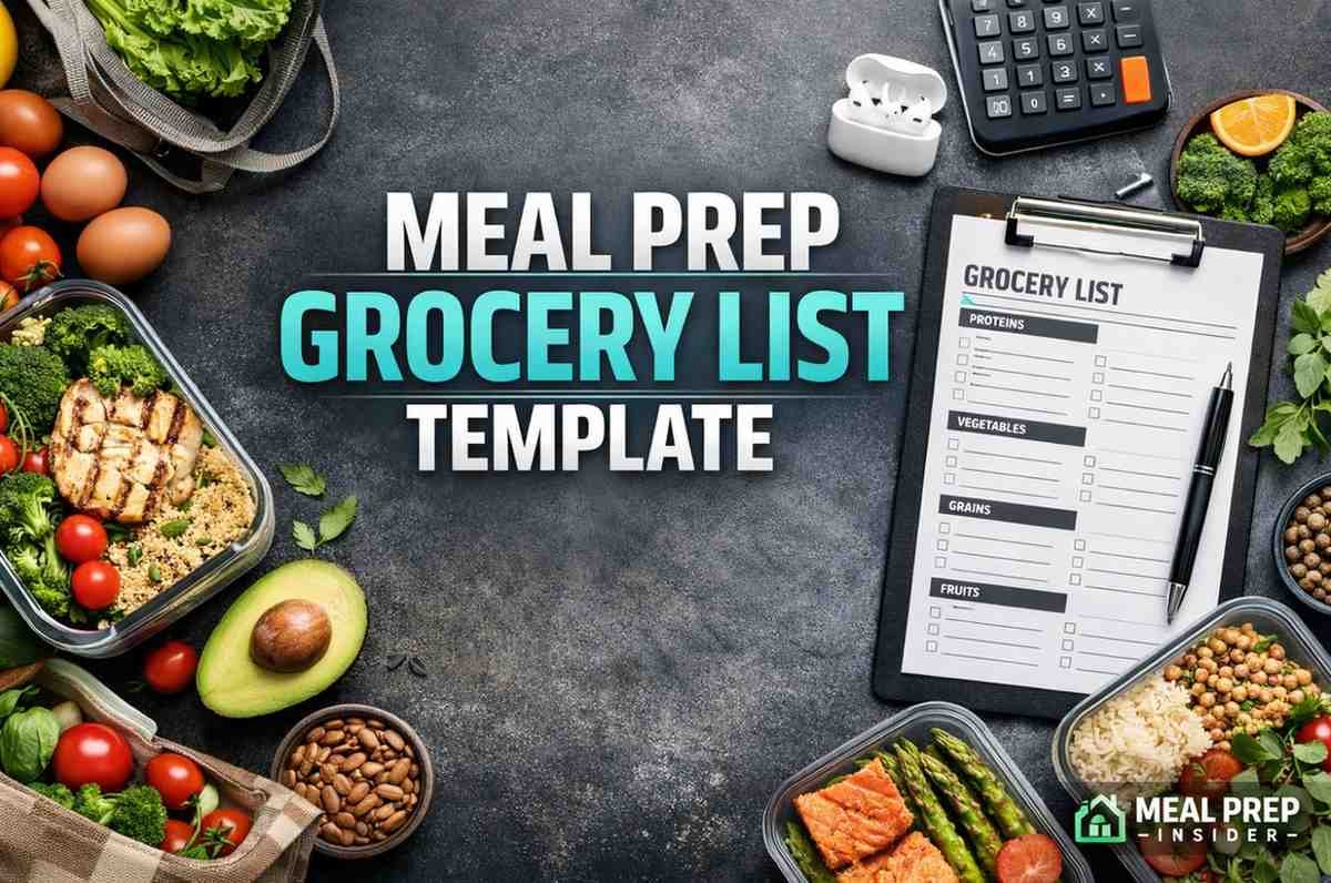 Meal Prep Grocery List Template