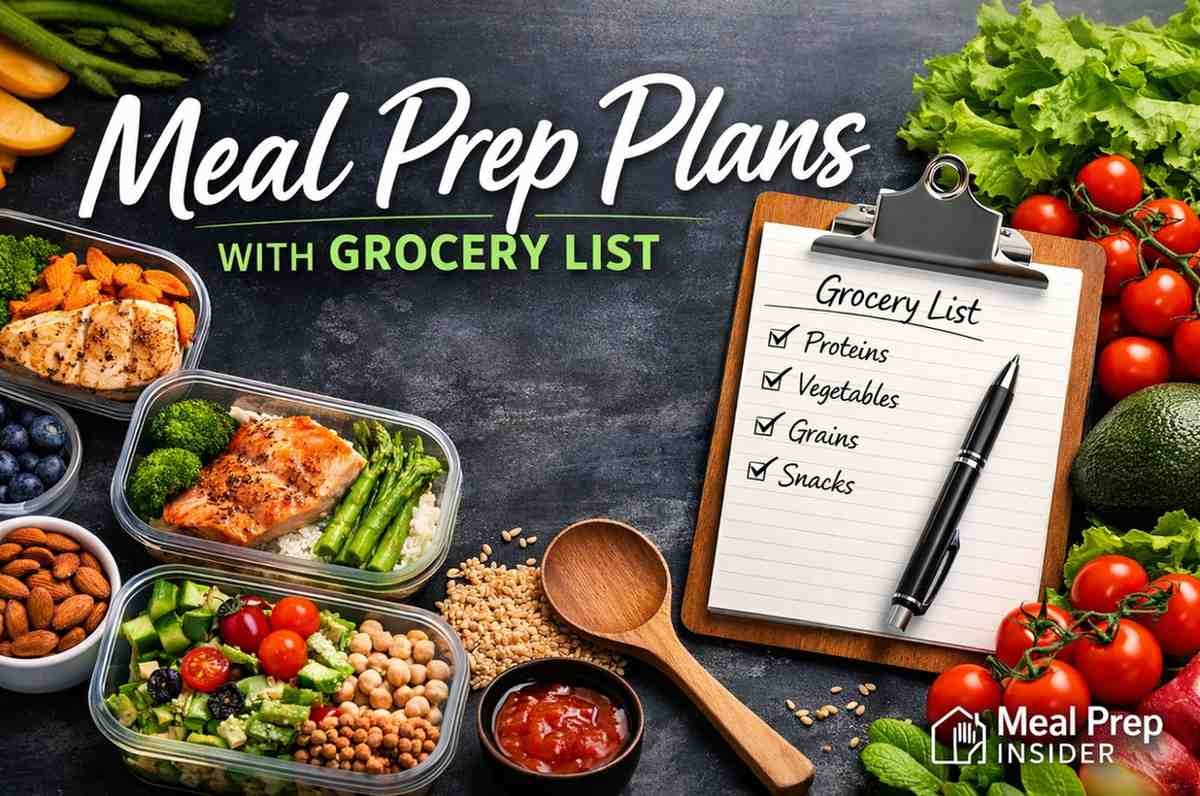 Meal Prep Plans with Grocery List