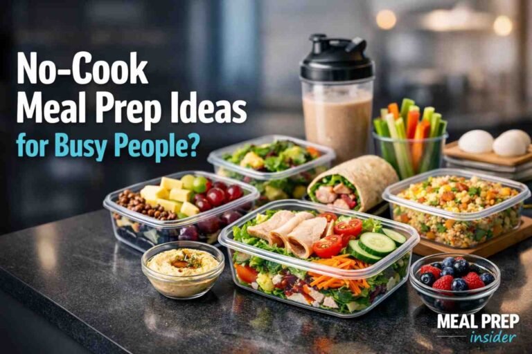 no cook meal prep ideas for busy people