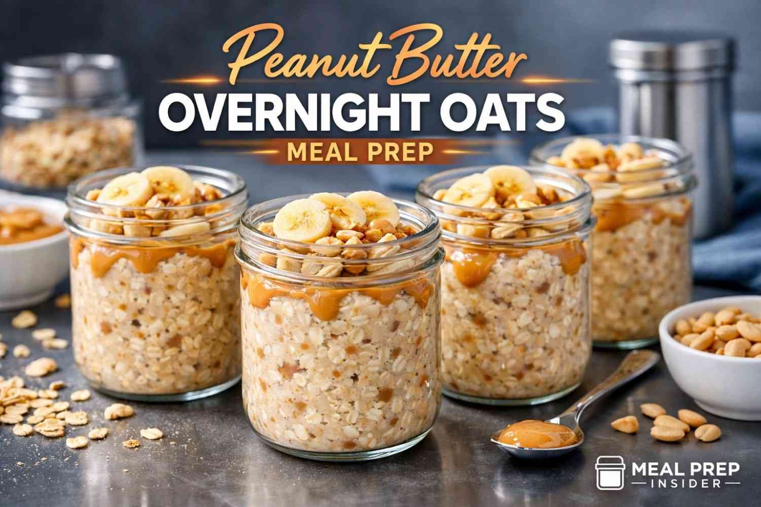 Peanut Butter Overnight Oats Meal Prep