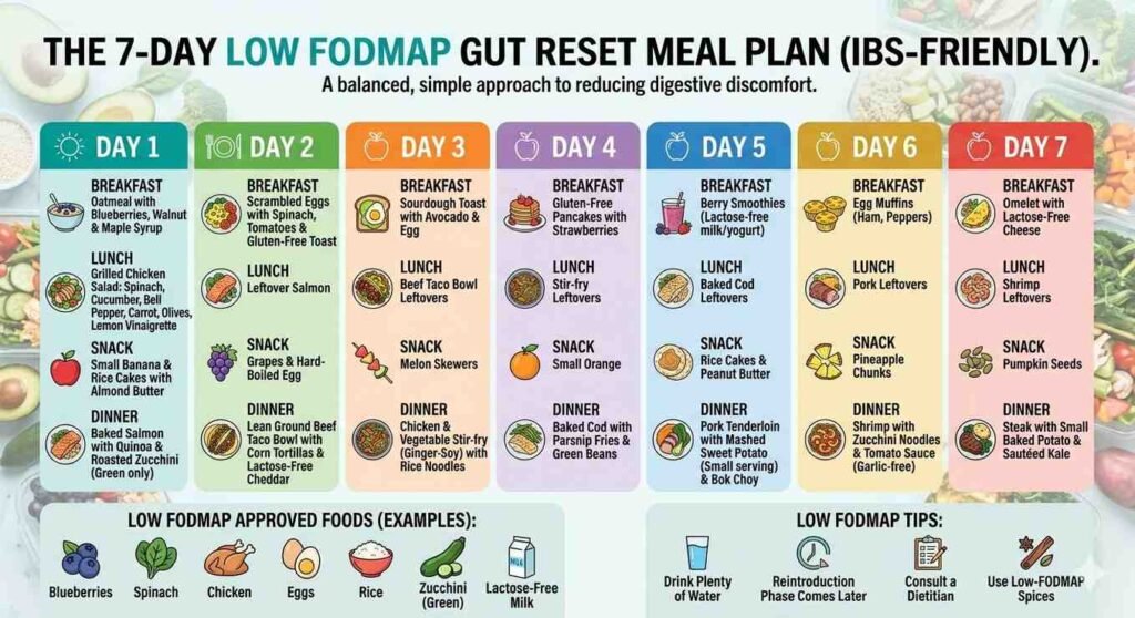 7-day low fodmap meal plan