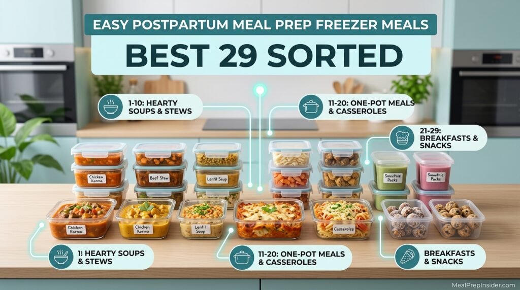 postpartum meal prep freezer meals