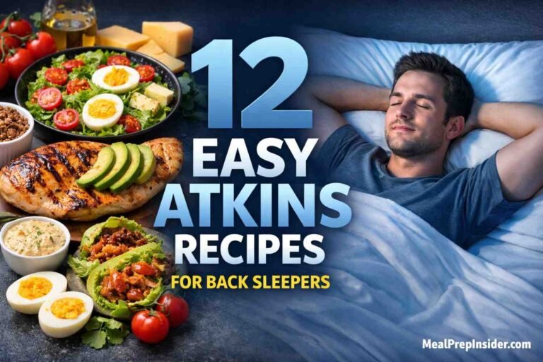Atkins Recipes for Back Sleepers
