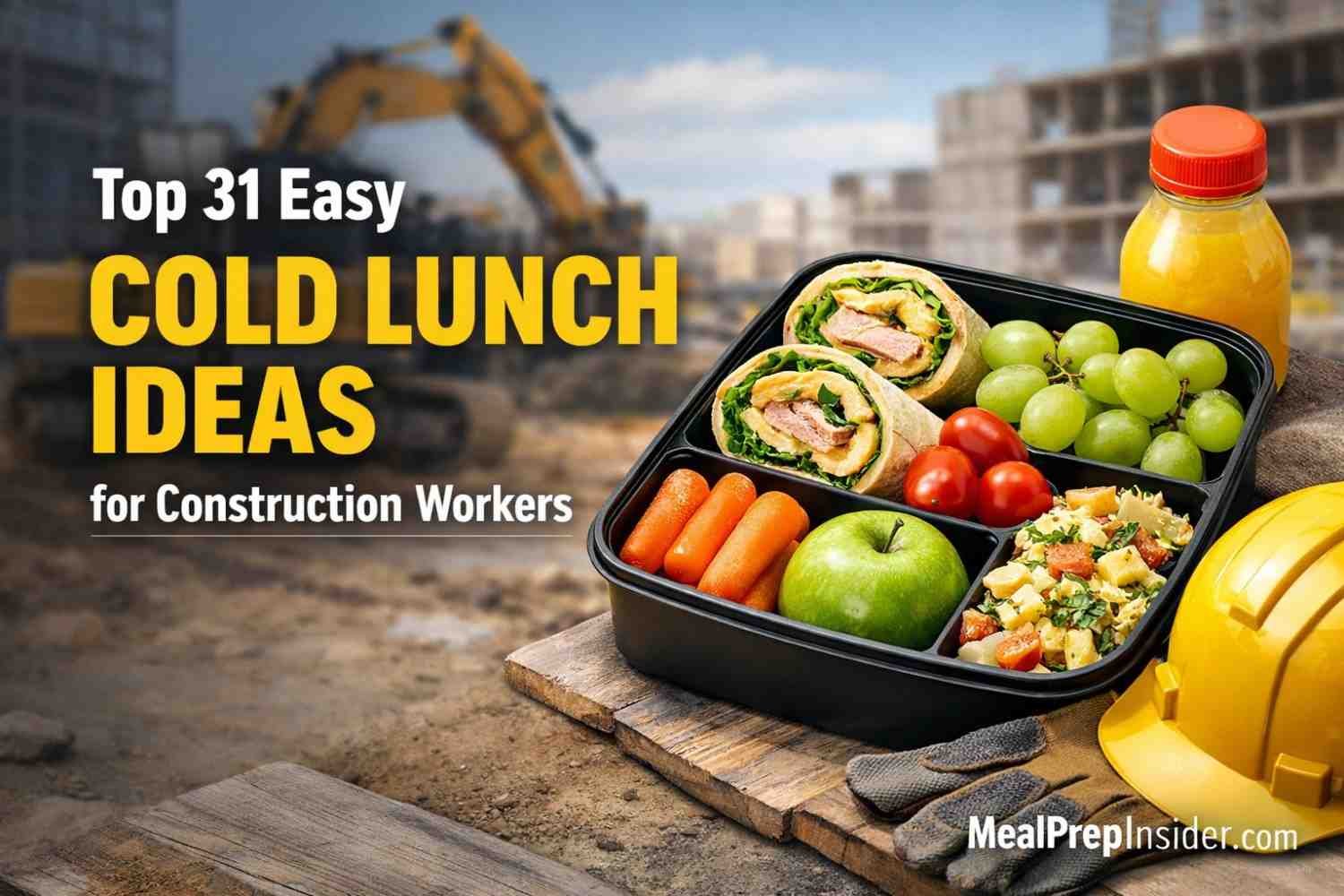 Cold Lunch Ideas for Construction Workers