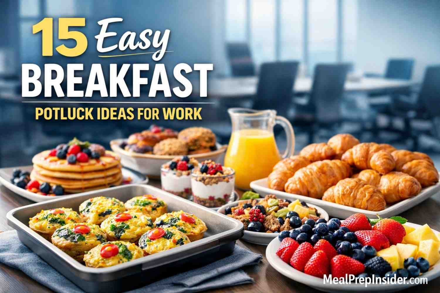 Easy Breakfast Potluck Ideas