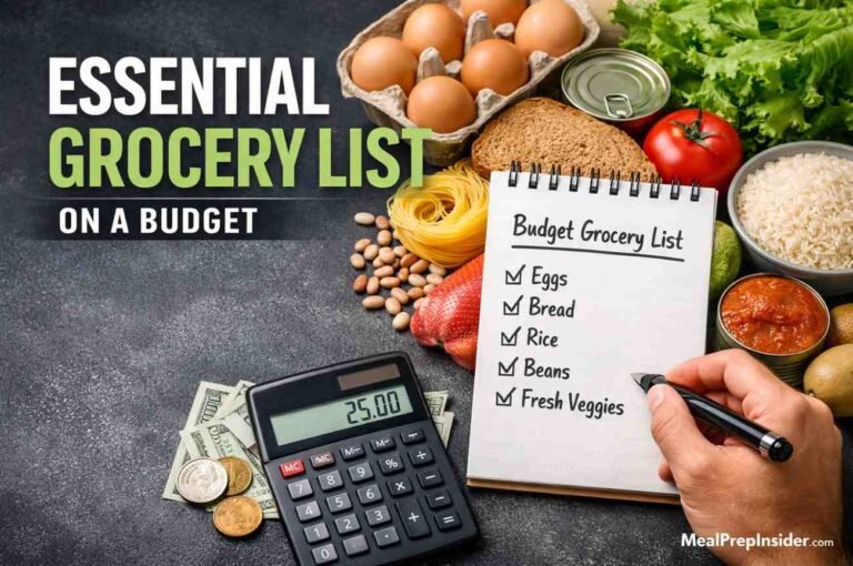 Essential Grocery List on a Budget
