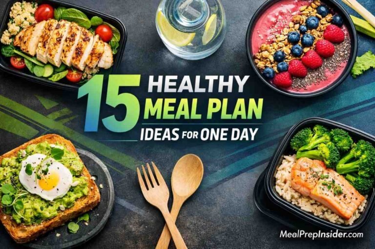 healthy meal plan ideas for one day