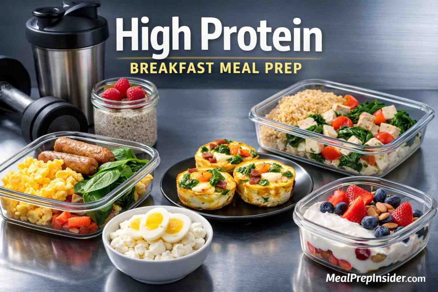 High Protein Breakfast Meal Prep