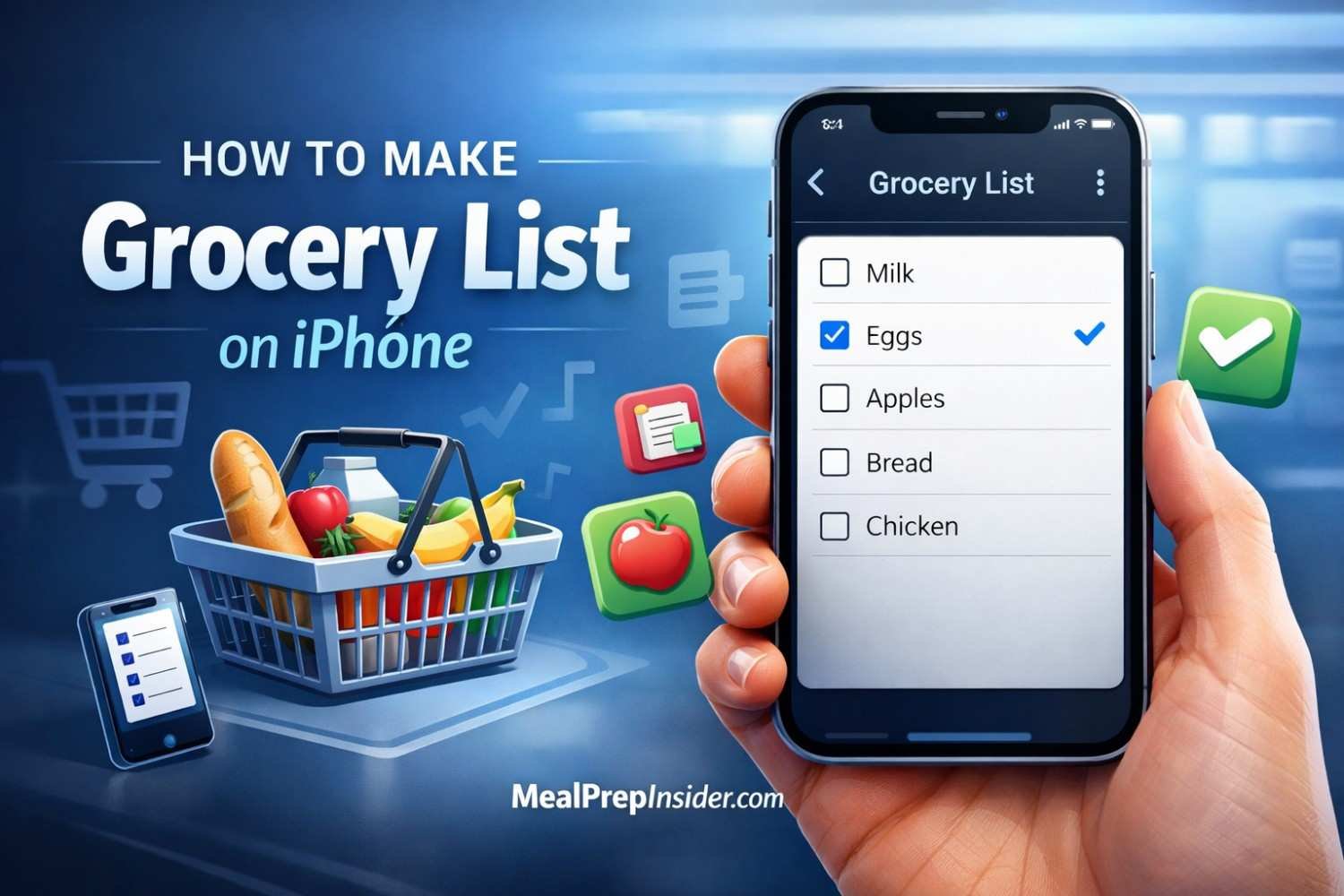 How to Make Grocery List on iPhone