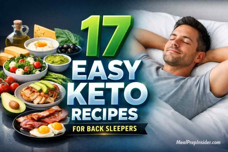 Keto Recipes for Back Sleepers