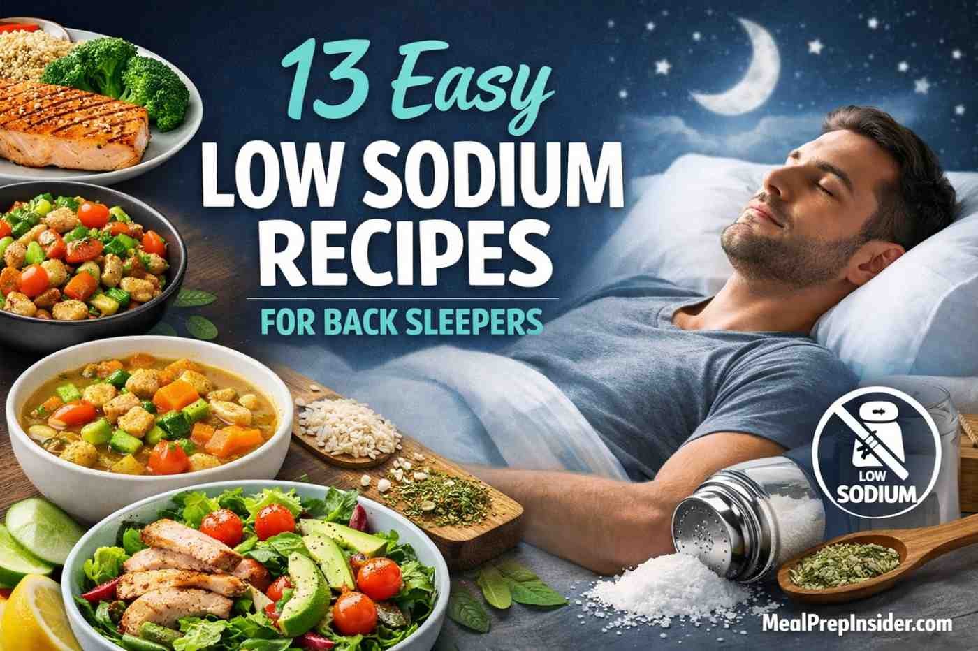 low sodium recipes for back sleepers