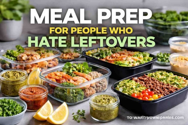 meal prep for people who hate leftovers