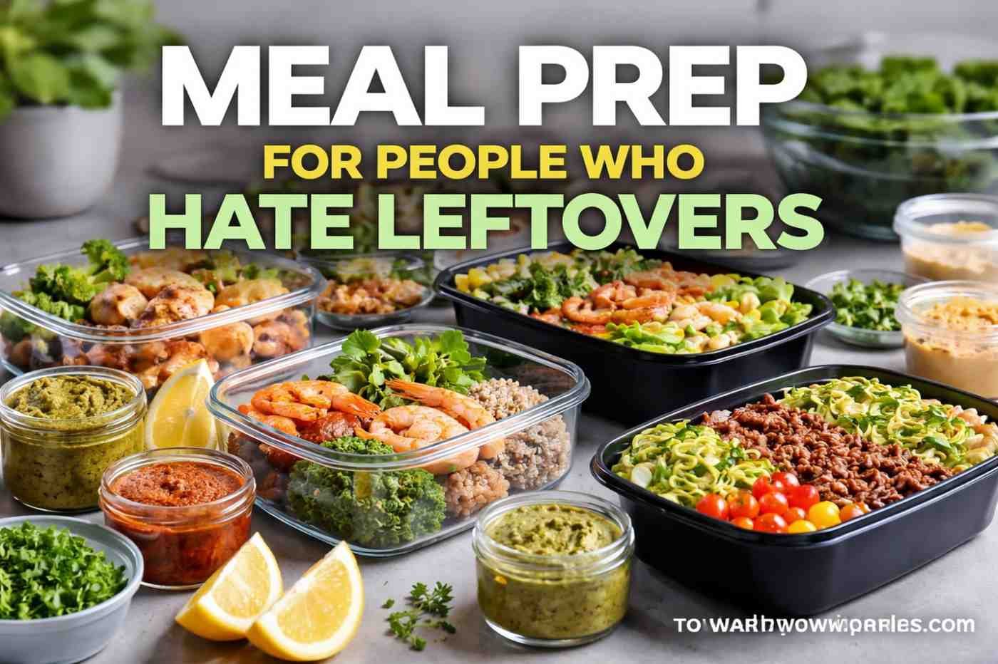 meal prep for people who hate leftovers
