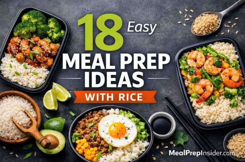 Ss Rice Prep 18 Easy Meal Prep Ideas with Rice: Quick Weekly Lunches – Meal Prep Insider