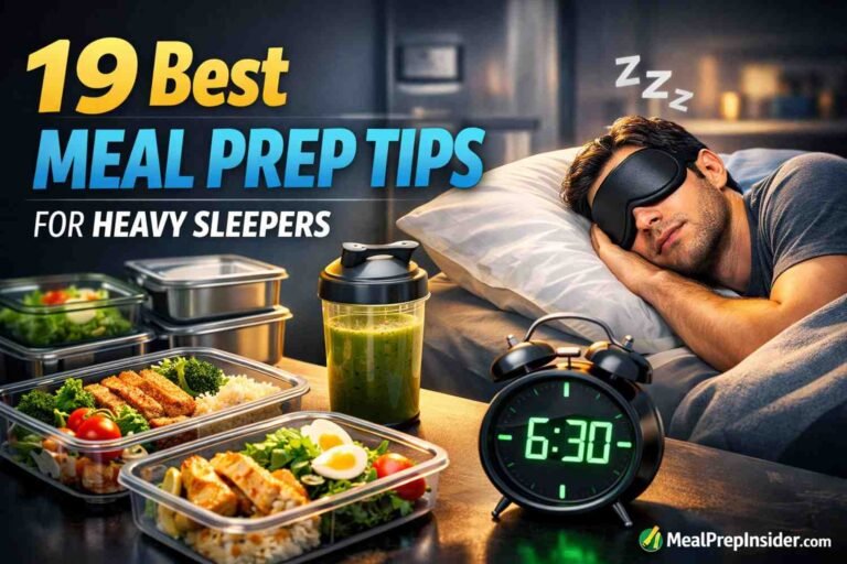 Meal Prep Tips for Heavy Sleepers