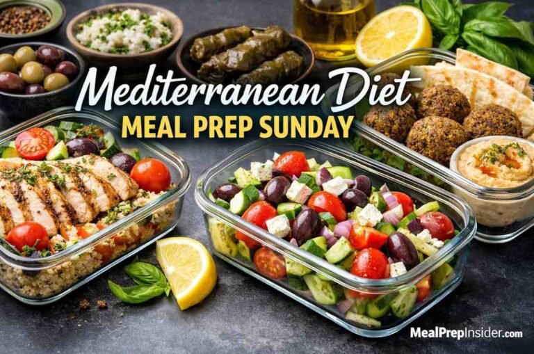 Mediterranean diet meal prep sunday