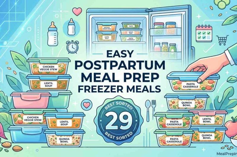 postpartum meal prep freezer meals