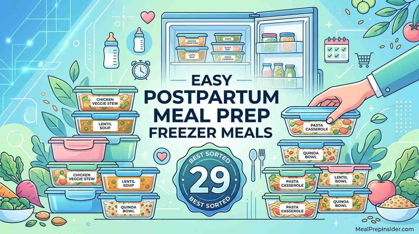 postpartum meal prep freezer meals