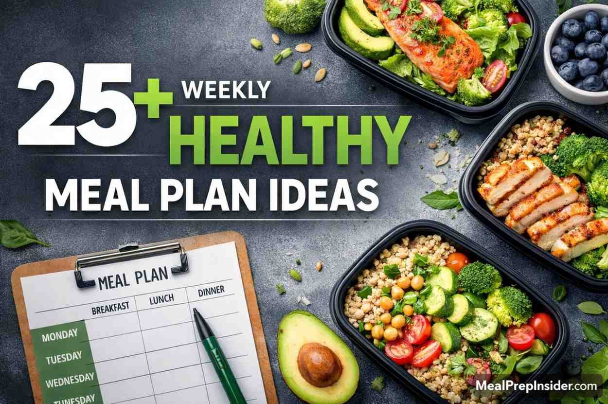 weekly healthy meal plan ideas