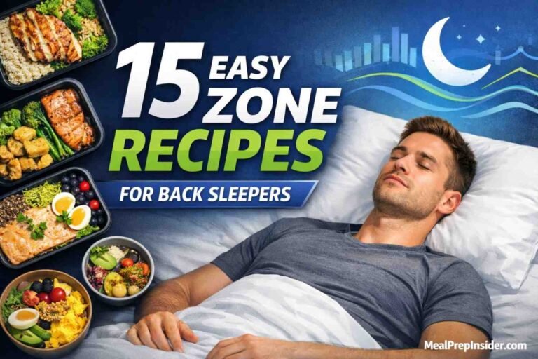 Zone Recipes for Back Sleepers
