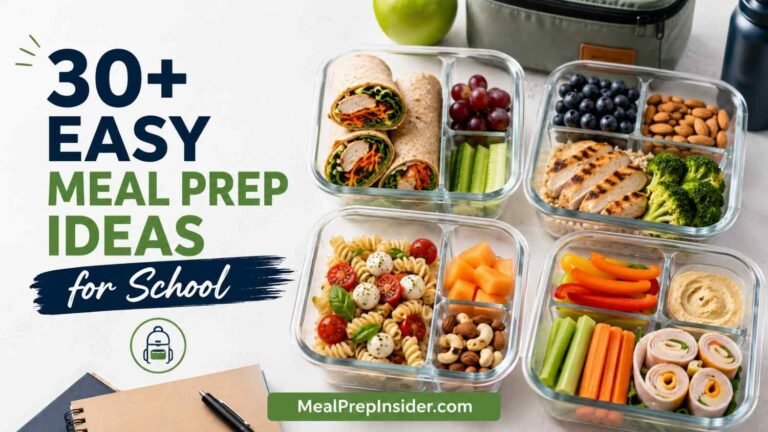 meal prep ideas for school